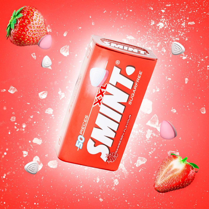 Smint XXL sugarfree strawberry mints 35g (British brand)