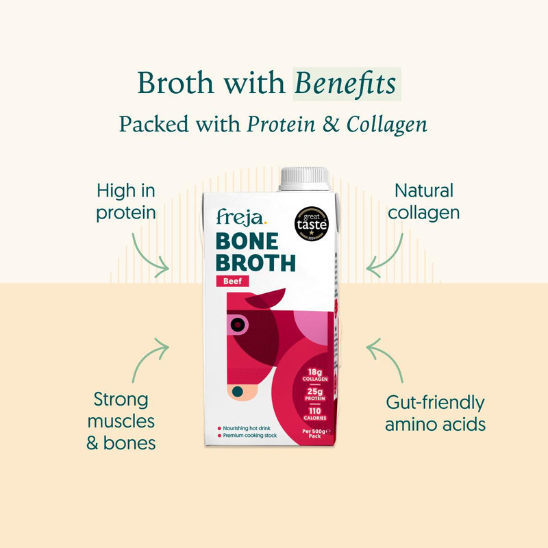 Freja classic beef bone broth 500ml - British product