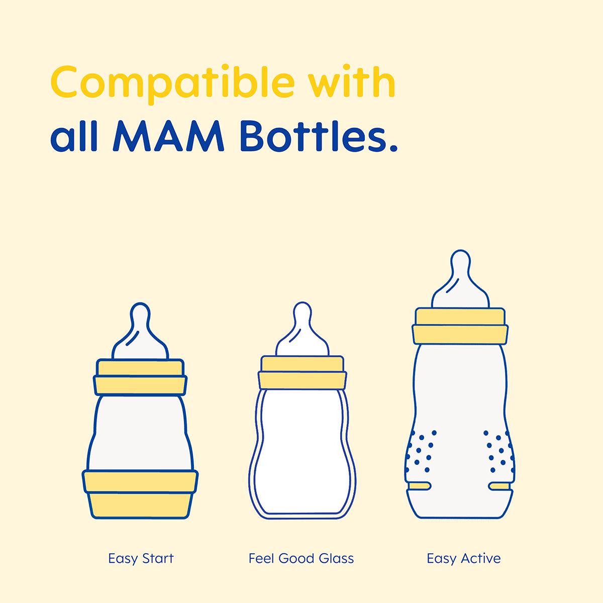 Mam fast flow teat x2 for baby bottles, imported from the UK