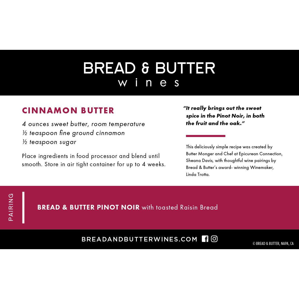 Bread & Butter Pinot Noir red wine 75cl (British brand)
