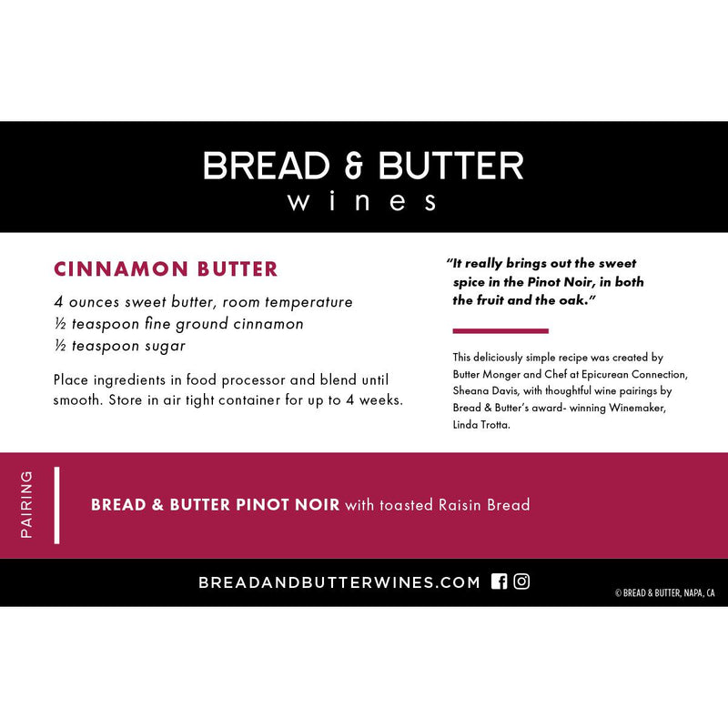 Bread & Butter Pinot Noir red wine 75cl (British brand)