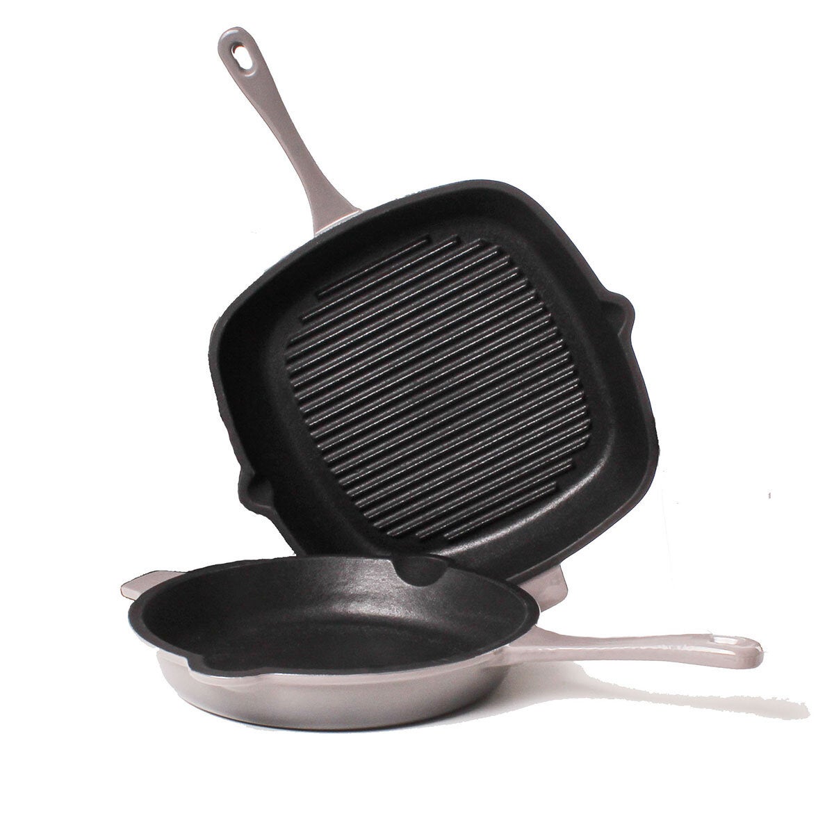 BergHOFF Neo Cast Iron 2 Piece Set - Frying Pan and Grill Pan