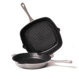 BergHOFF Neo Cast Iron 2 Piece Set - Frying Pan and Grill Pan