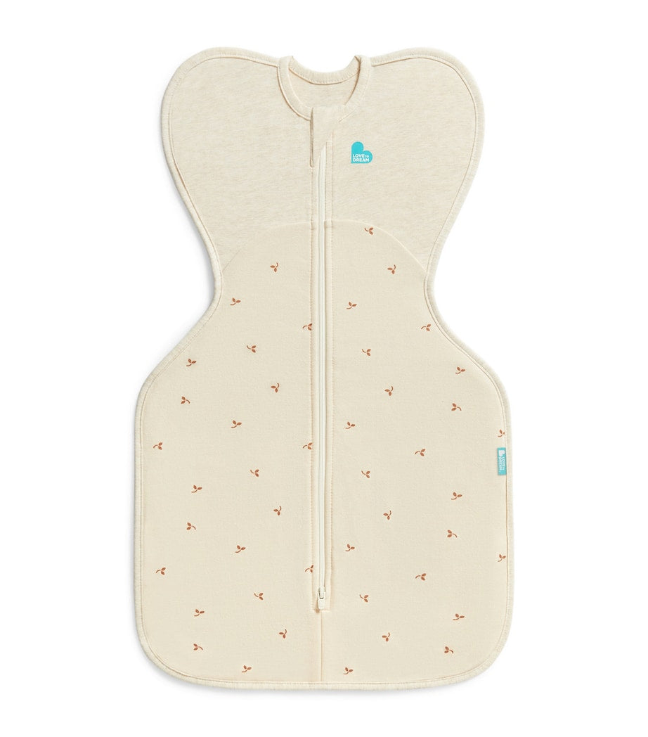 Love to Dream stretch-cotton twigs swaddle 1.5 tog newborn (British brand)