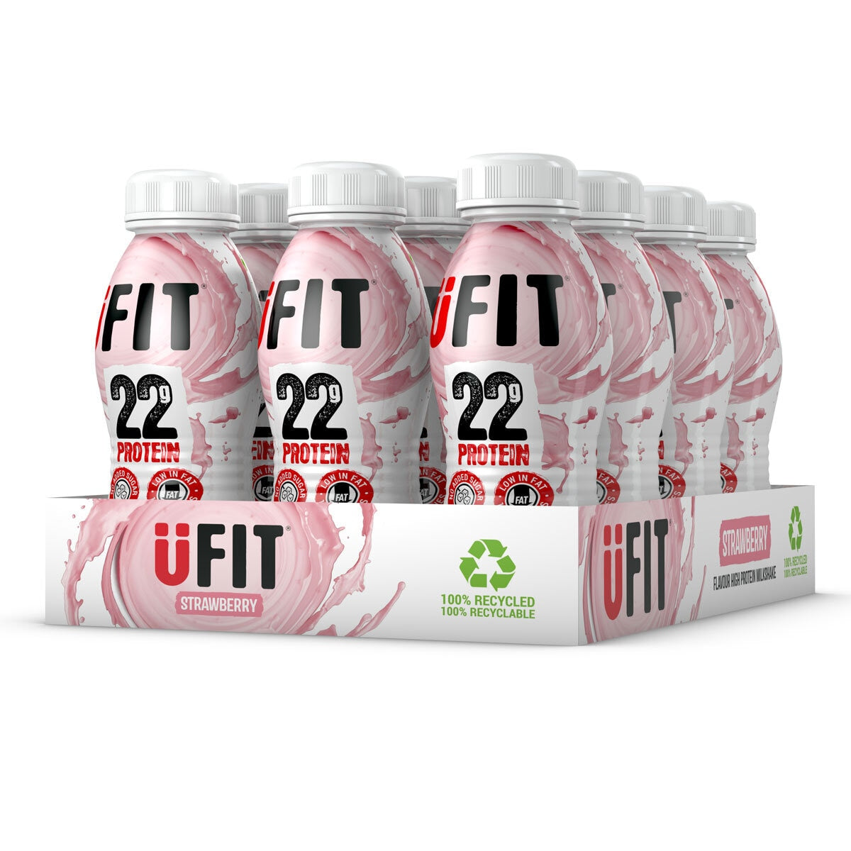 UFIT Strawberry Protein Shake, 12 x 310ml GOODS Costco UK