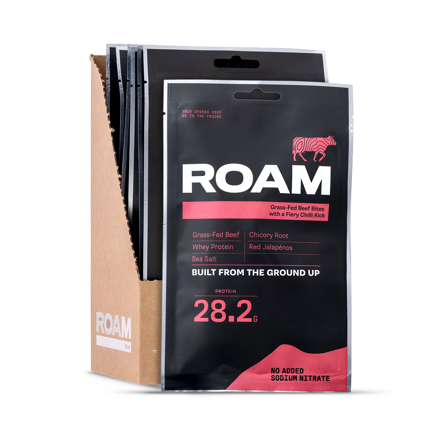 ROAM Jalapeno Chilli beef bites 6x70g, imported from the UK