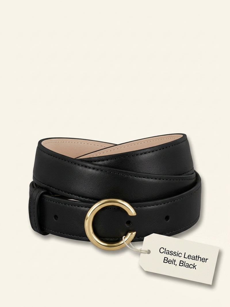 Cartier leather belt with panther buckle 95cm, imported from the UK