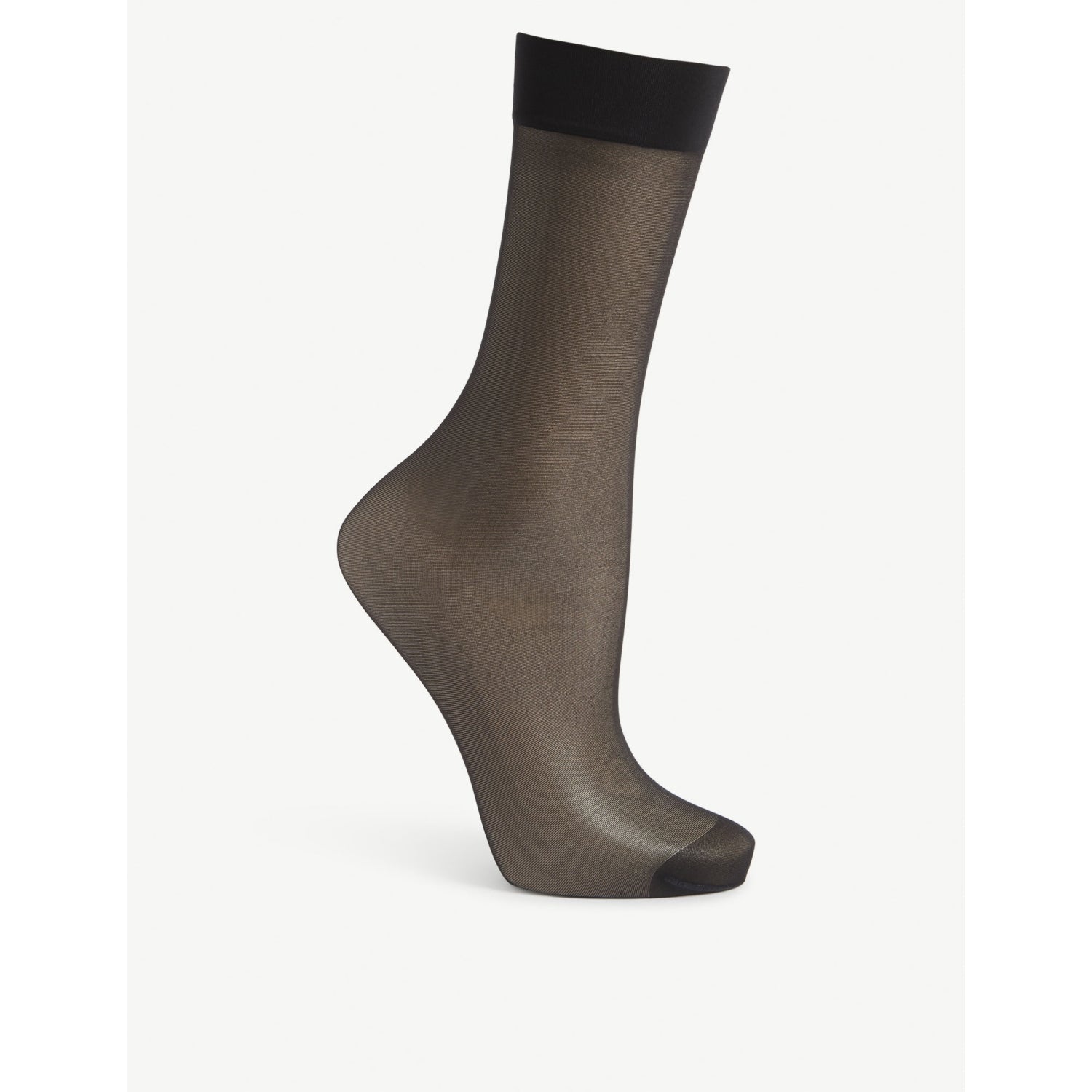 Transparent ankle socks - 3009 BLACK - 2/5