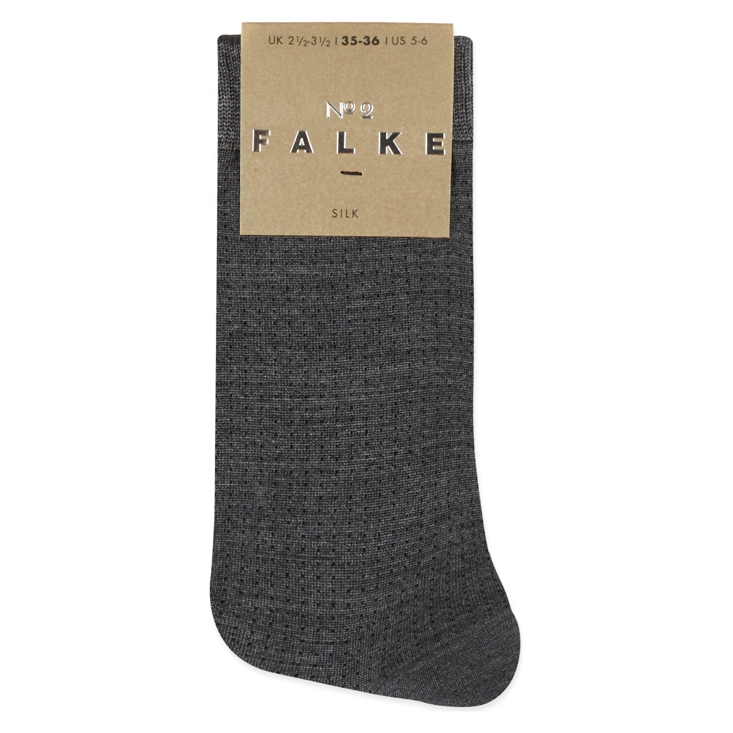 Falke No 2 silk socks dotted pattern - British product