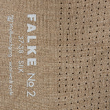 Falke No 2 silk sock with dotted pattern and reinforced heel, UK version