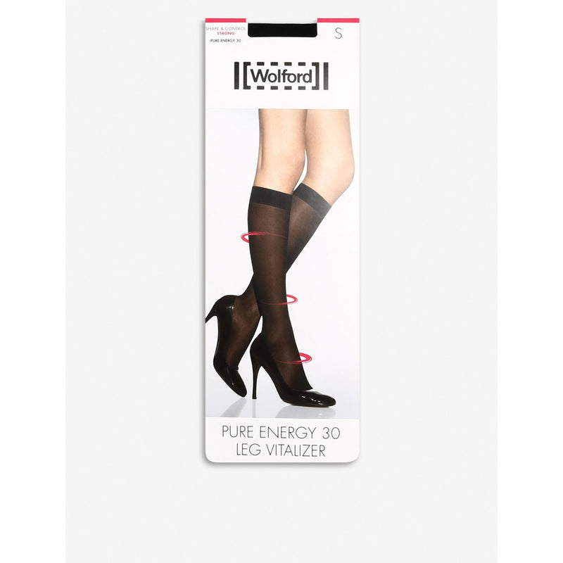 Wolford Pure Energy 30 leg vitalizer knee-high socks - British product