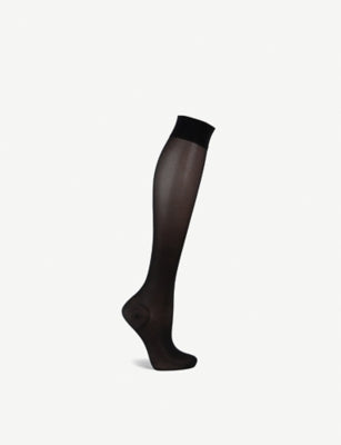 Wolford Pure Energy 30 leg vitalizer knee-high socks - British product