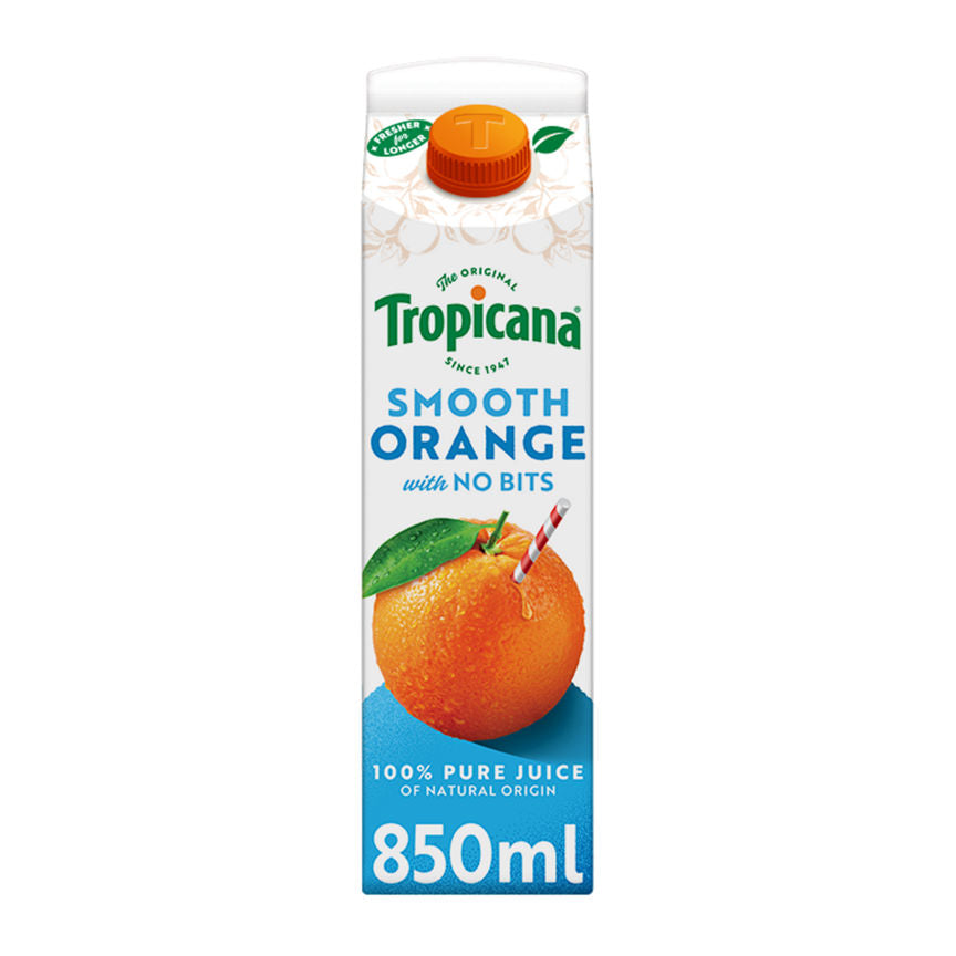 Tropicana Long Life Pure Fruit Juice Smooth Orange with No Bits