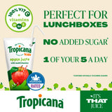 Tropicana Kids Apple Juice lunchbox pack 4 x 150ml, imported from the UK