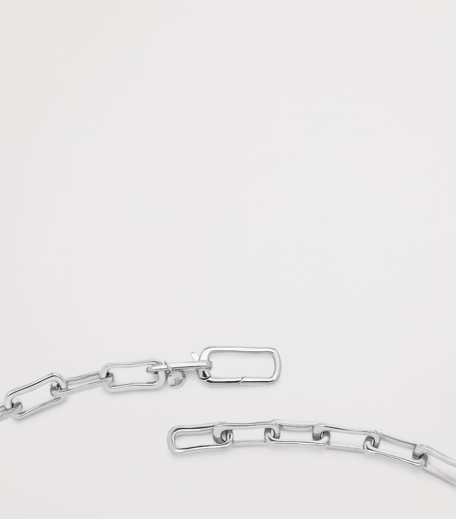 Monica Vinader sterling silver Alta mini chain necklace - British product