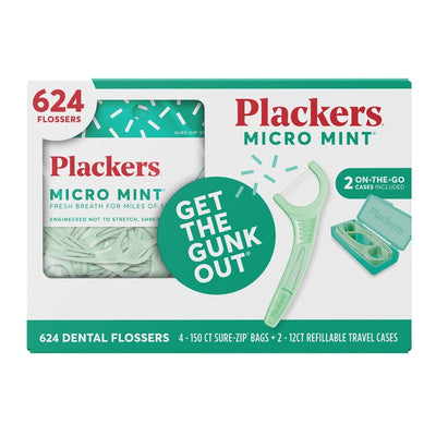 Costco UK Plackers Micro Mint Flossers 624 Pack- Buy online at McGrocer