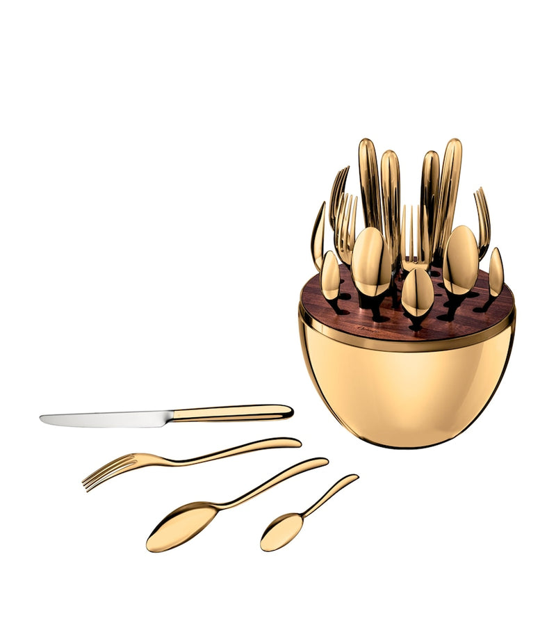 Christofle Mood Gold 24-piece cutlery set - British product