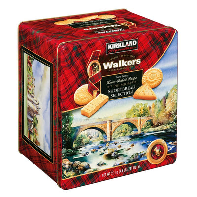 Costco UK Premium Shortbread Selection with Assorted Shapes, 2.1kg Tin- Buy online at McGrocer