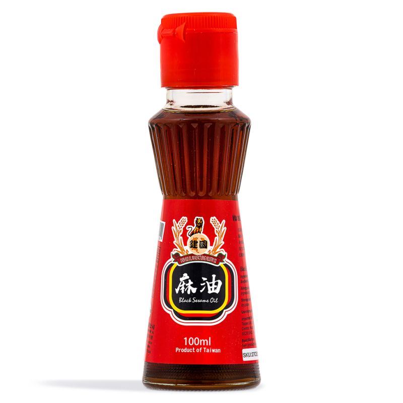 Chien Kuo black sesame oil for stir-fries (British brand)