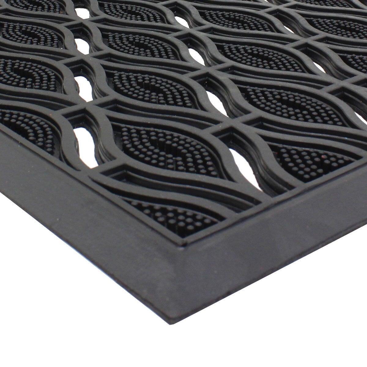 JVL rubber door mat 40x70 cm 2-pack - British product