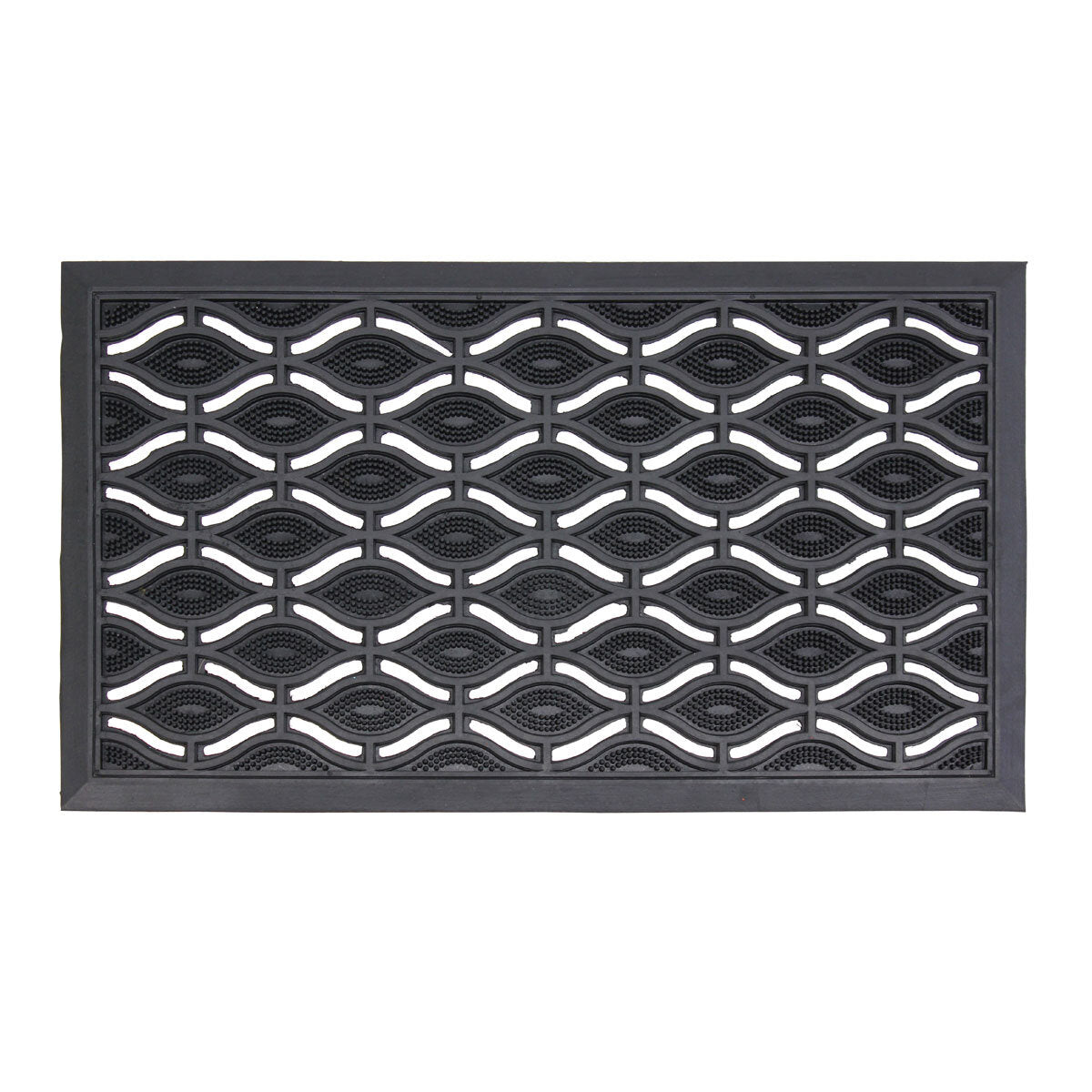 JVL rubber door mat 40x70 cm 2-pack - British product