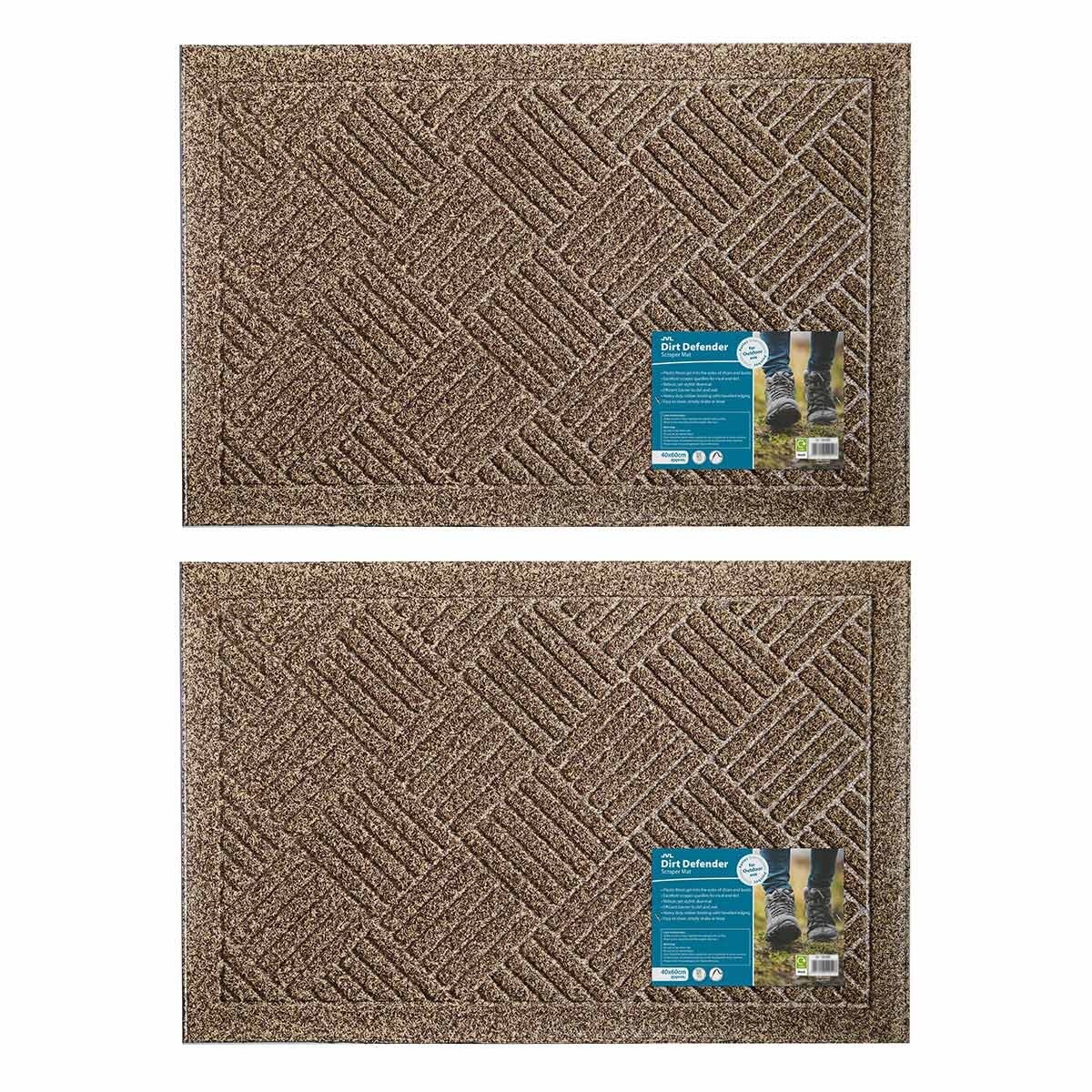 JVL Dirt Defender door mat 40x60 cm - British product
