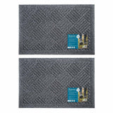 JVL Dirt Defender Door Mat 2 Colours 40 x 60 cm 2 Pack