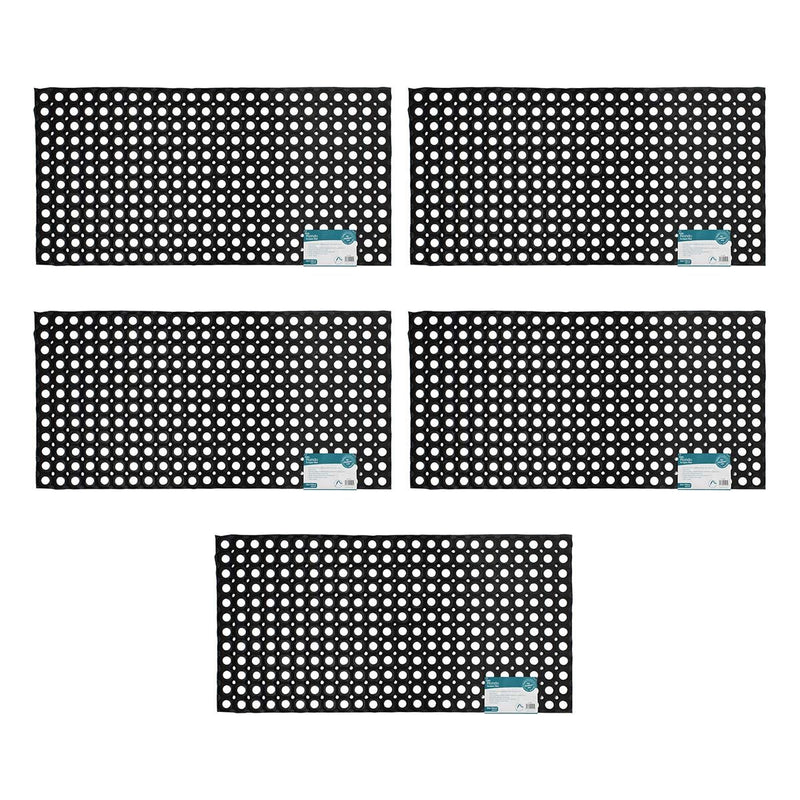 JVL rubber floor mat 100x50cm 5 pack, UK version