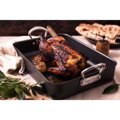 Costco UK Samuel Groves Mermaid Hard Anodised 16 Roasting Dish with Cast Handles- Buy online at McGrocer