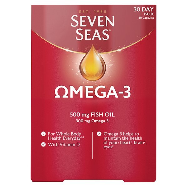 Seven Seas Omega-3 Fish Oil + Vitamin D 30 Caps GOODS Superdrug   