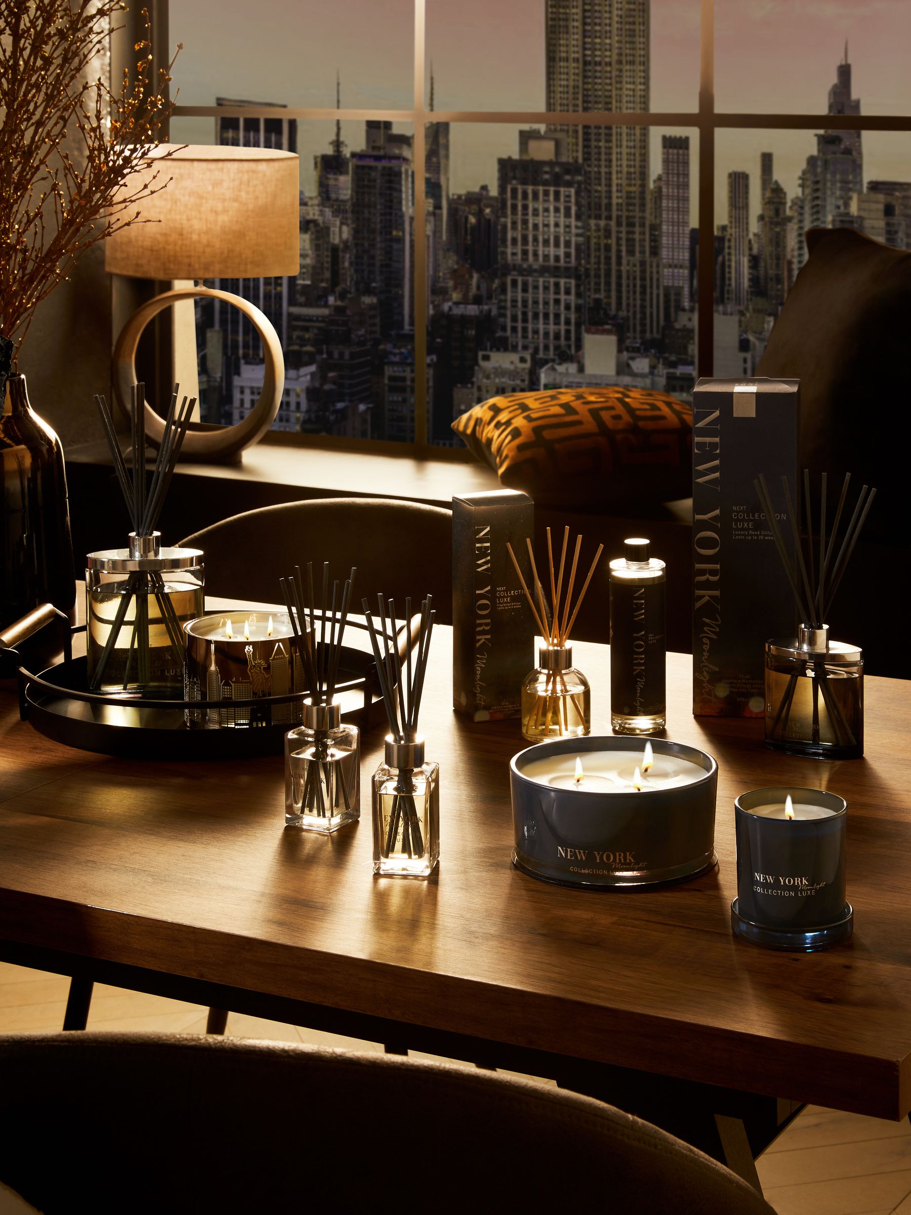 Collection Luxe New York Moonlight Amber Jasmine diffuser refill 400ml - British product