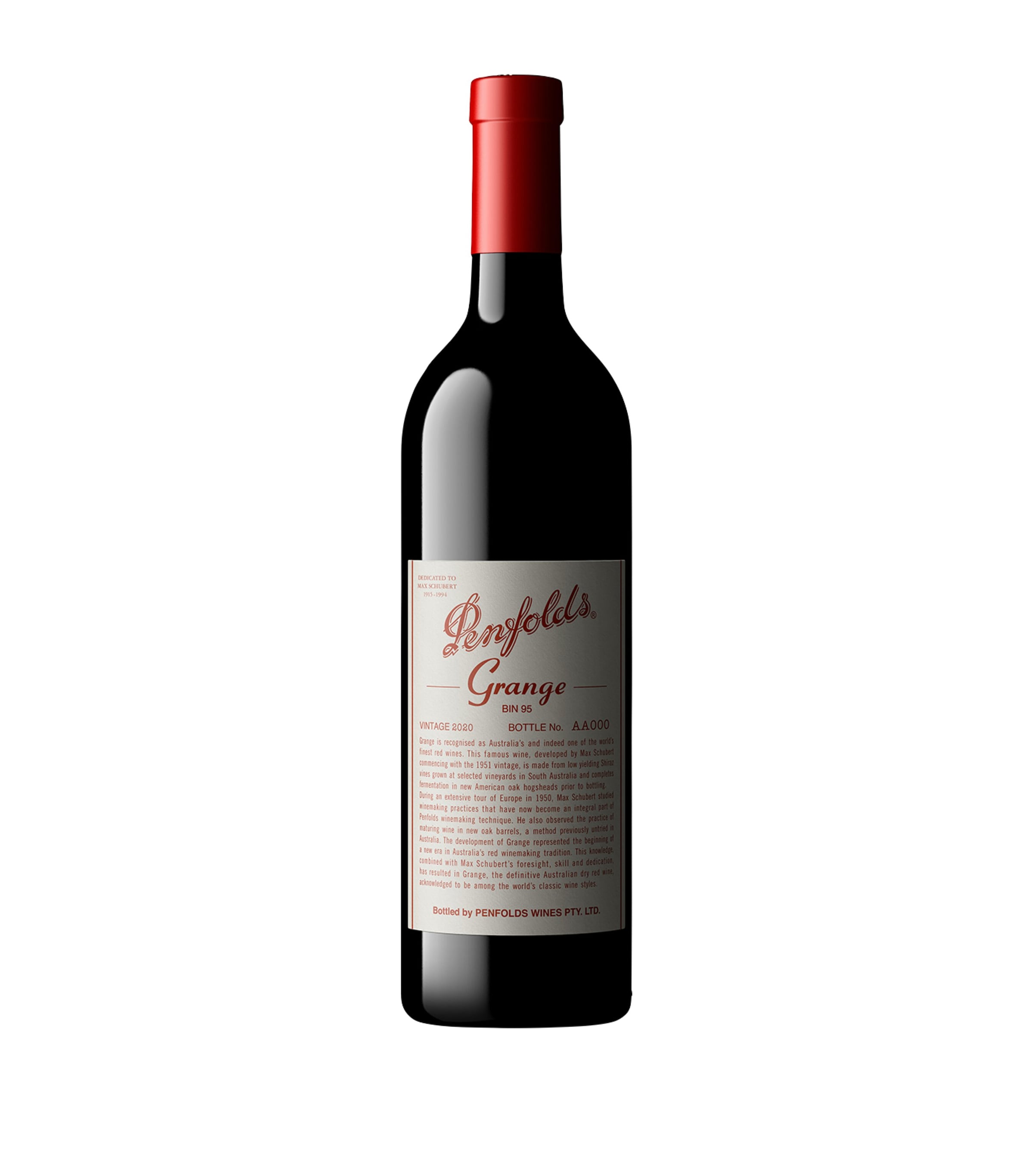 Penfolds Grange Bin 95 Shiraz 2020 75cl, imported from the UK