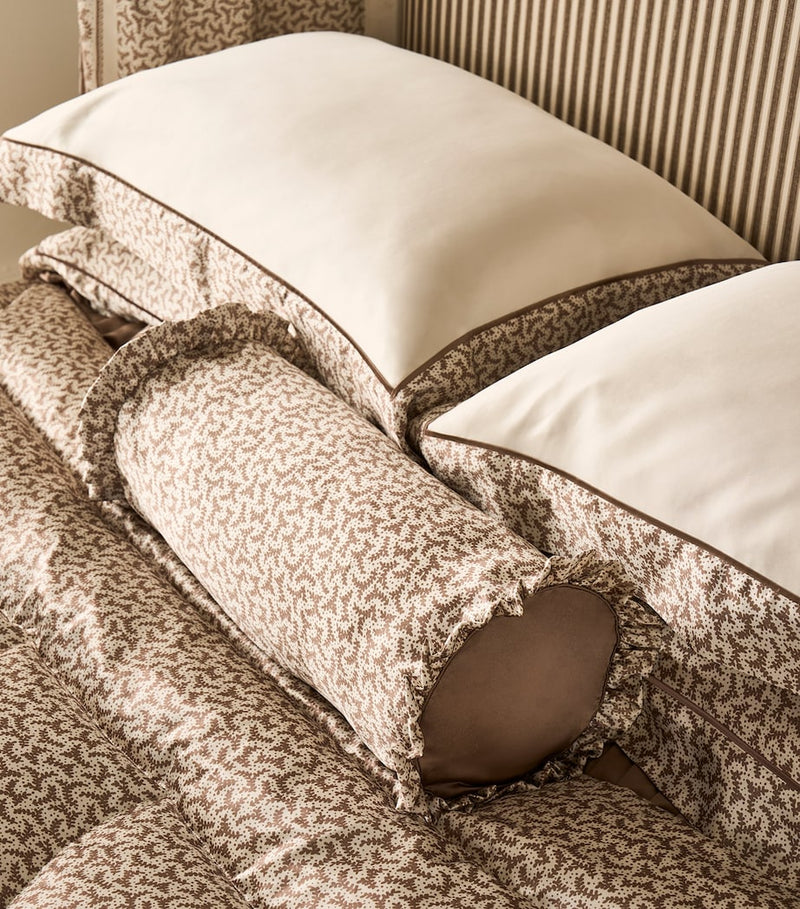 Gingerlily silk fern border king Oxford pillowcase 50cm x 90cm, UK version