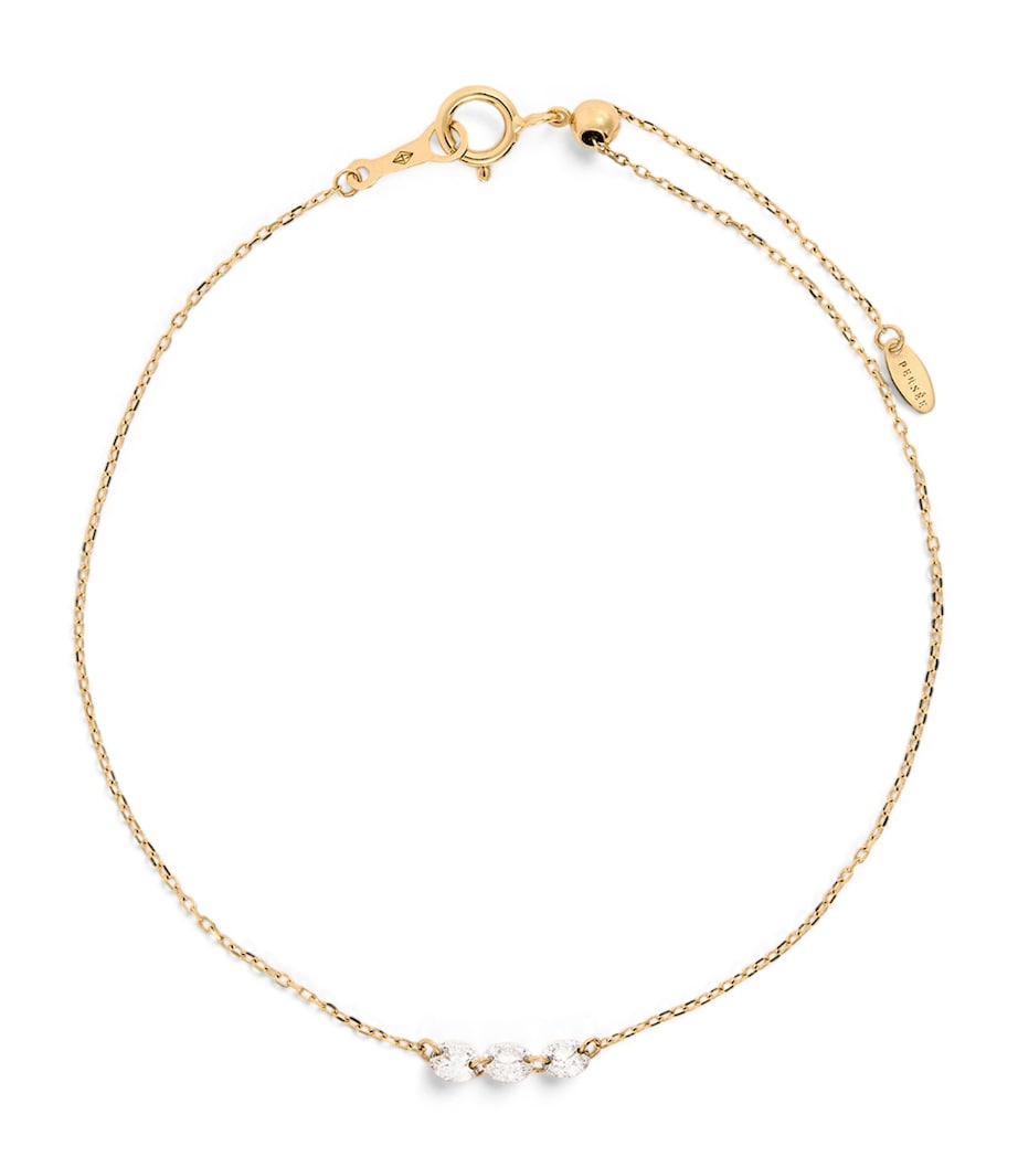 Persée Danaé yellow gold diamond bracelet (British brand)