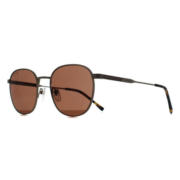Lacoste L251S semi-matte gold brown sunglasses (British brand)