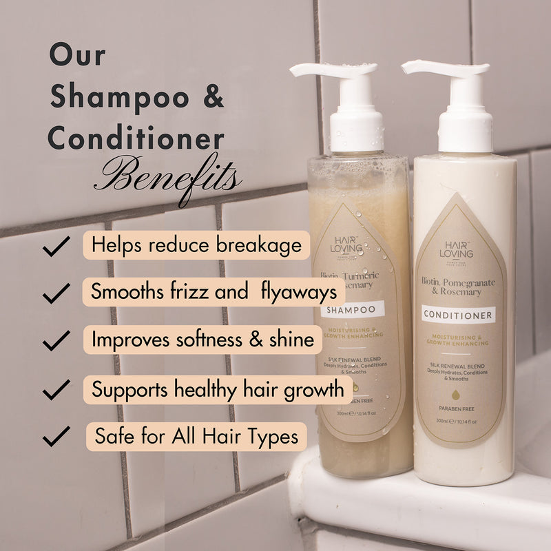 Hair Loving Silk Renewal shampoo and conditioner set (British brand)