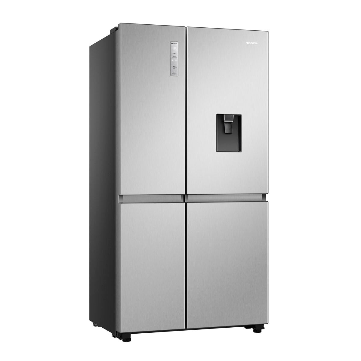 Hisense RS840N4WCE, Side by Side Fridge Freezer with Non Plumbed Water Dispenser, E Rated in Silver GOODS Costco UK