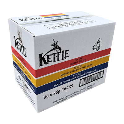 Kettle Håndlagde potetgull Take Home Assortimentsboks 36 x 25g