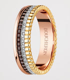 Boucheron Quatre Classique extra kleiner Mixed-Gold-Ring, importiert aus Großbritannien