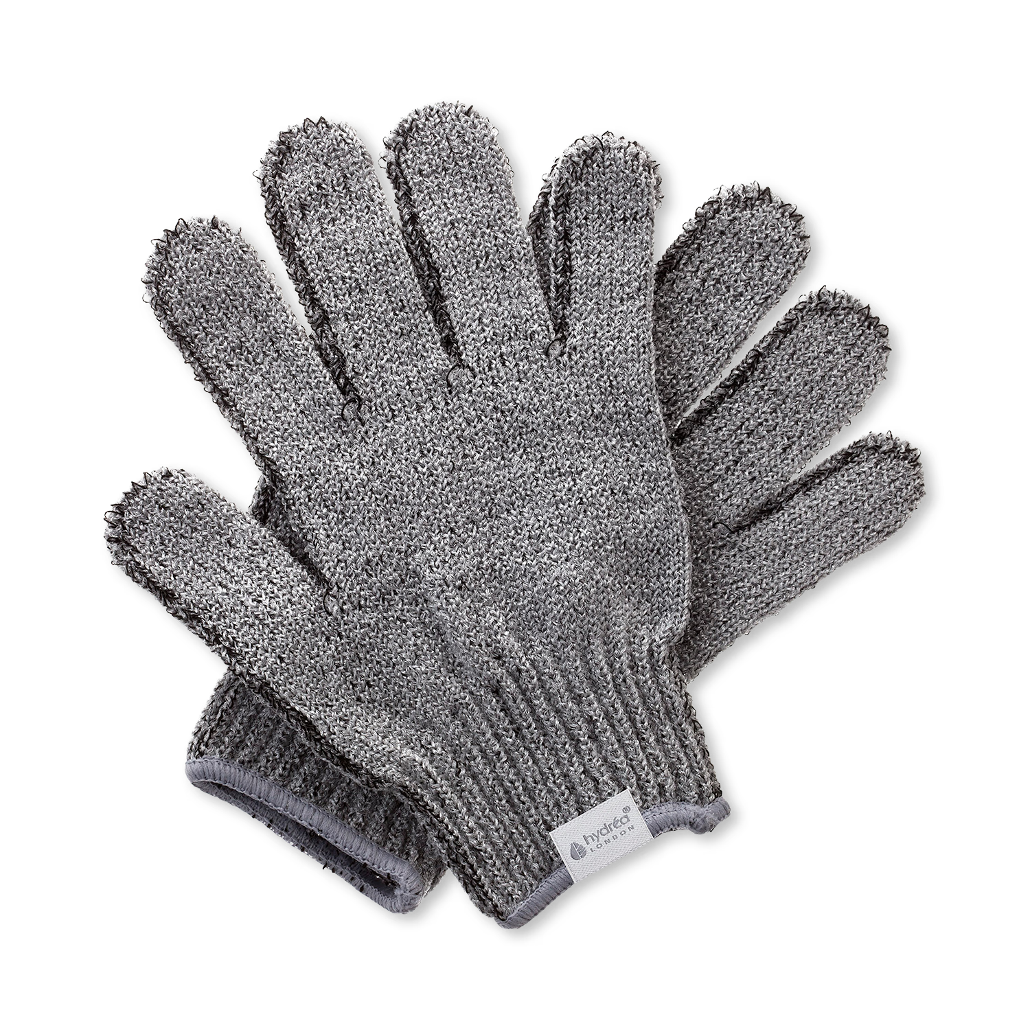 Hydréa London carbonized bamboo exfoliating shower gloves (British brand)