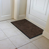 JVL Admiral microfibre barrier mat brown 50x80cm 2 pack, imported from the UK