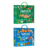Children's interactive atlas set with 40 cards and 4 models, imported from the UK