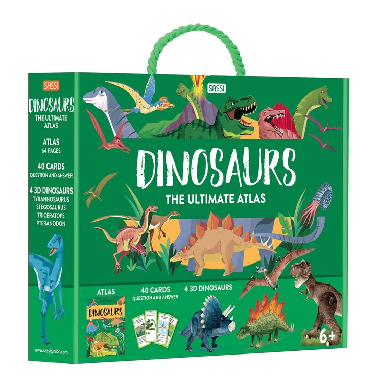 Children's interactive atlas set with 40 cards and 4 models, imported from the UK