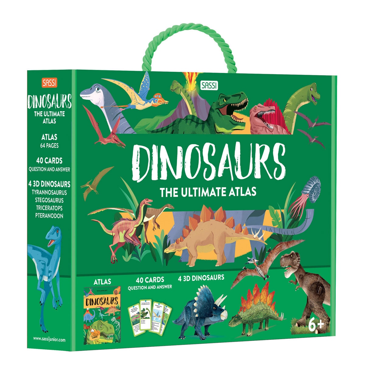 Children's interactive atlas set with 40 cards and 4 models, imported from the UK