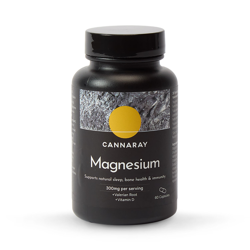 Cannaray magnesium capsules 300mg 60 count - British product