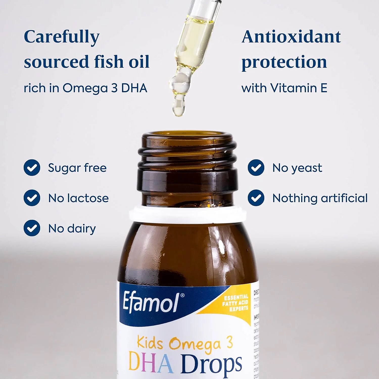 Efamol Kids Omega 3 DHA Drops liquid supplement (British brand)