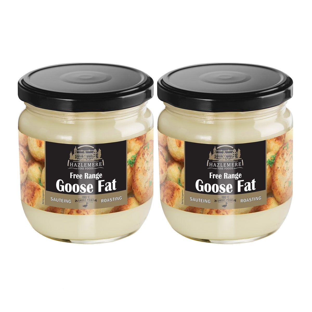 Hazlemere Fine Foods Free Range Goose Fat, 2 x 320g GOODS Costco UK