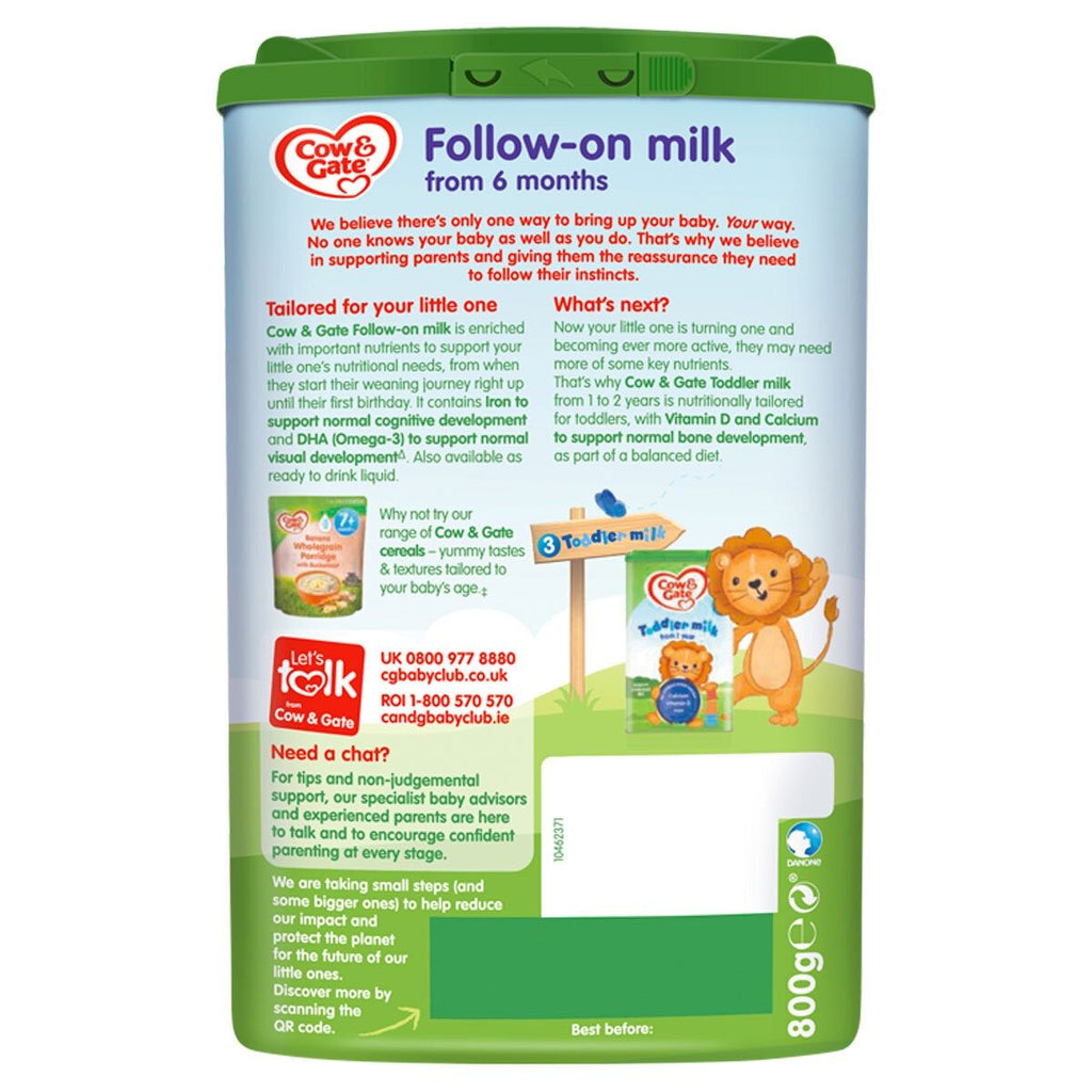 Cow & Gate Follow On Milk Powder Stage 2, 3 x 700g