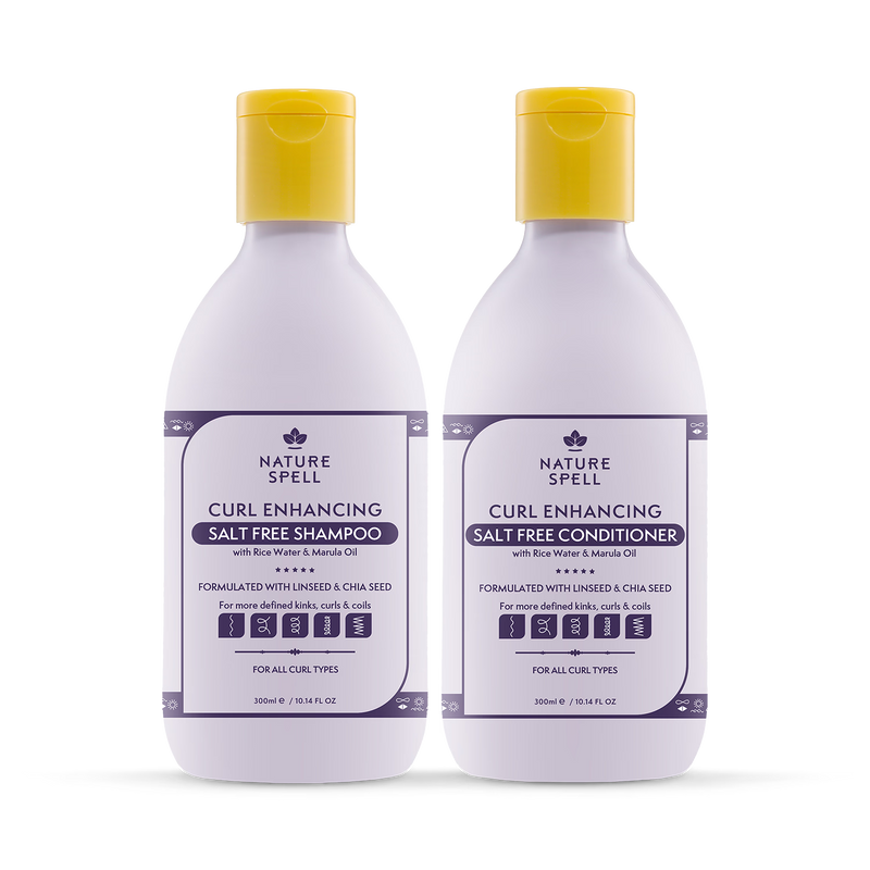 Nature Spell curl enhancing shampoo and conditioner duo 300ml x 2 (British brand)