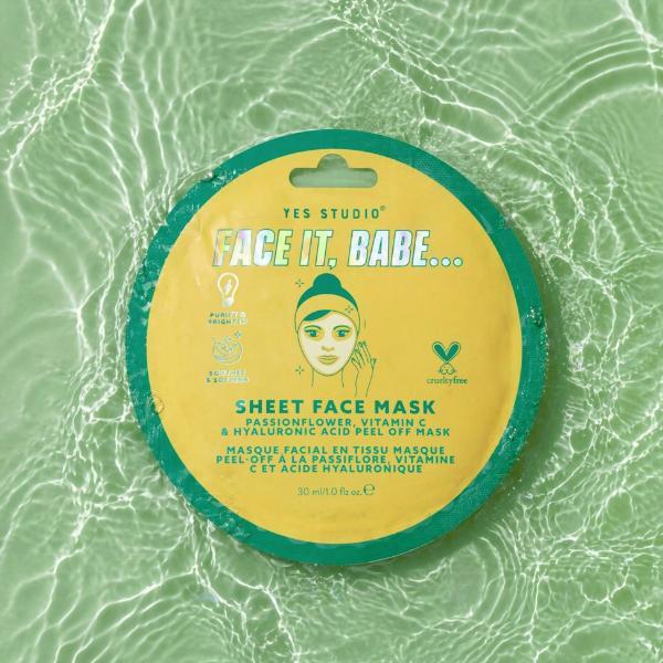 Yes Studio sheet face mask Hyaluronic Acid, UK version